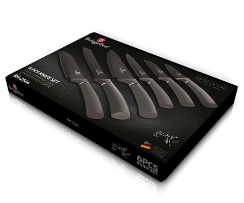 ZESTAW 6 NOŻY KUCHENNYCH BERLINGER HAUS CARBON METALLIC LINE BH-2544 ZESTAW 6 NOŻY KUCHENNYCH BERLINGER HAUS CARBON METALLIC LINE BH-2544
