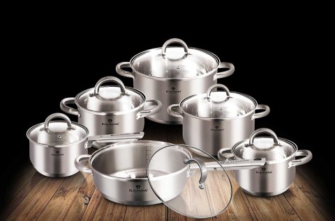 ZESTAW GARNKÓW ZE STALI NIERDZ. 12 EL. BLAUMANN GOURMET LINE BL-3246 ZESTAW GARNKÓW ZE STALI NIERDZ. 12 EL. BLAUMANN GOURMET LINE BL-3246