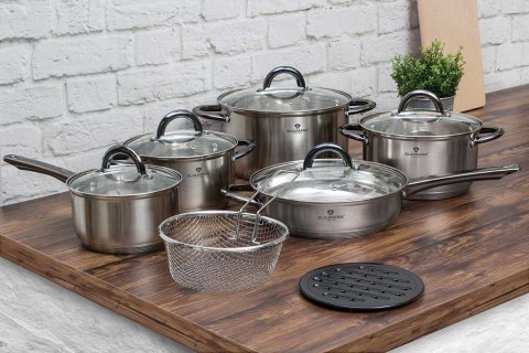 ZESTAW GARNKÓW ZE STALI NIERDZ. 13 EL. BLAUMANN GOURMET LINE BL-3245 ZESTAW GARNKÓW ZE STALI NIERDZ. 13 EL. BLAUMANN GOURMET LINE BL-3245