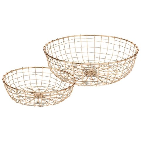 ZESTAW KOSZY NA OWOCE 2 EL. ZŁOTY EXCELLENT HOUSEWARE 730153 ZESTAW KOSZY NA OWOCE 2 EL. ZŁOTY EXCELLENT HOUSEWARE 730153