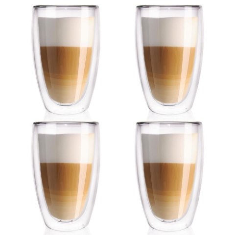 KOMPLET 4 SZKLANEK TERMICZNYCH Z PODWÓJNĄ ŚCIANKĄ 450ml ORION 124357-SET KOMPLET 4 SZKLANEK TERMICZNYCH Z PODWÓJNĄ ŚCIANKĄ 450ml ORION 124357-SET