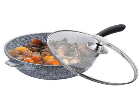 PATELNIA GŁEBOKA 24CM MARMUROWO-CERAMICZNA ZILNER ZL-7080 PATELNIA GŁEBOKA 24CM MARMUROWO-CERAMICZNA ZILNER ZL-7080