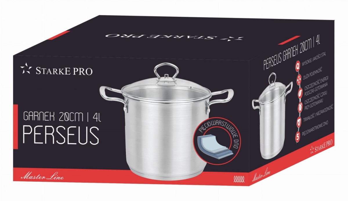 GARNEK STALOWY 20cm 4.0L STARKE PRO PERSEUS 8100 GARNEK STALOWY 20cm 4.0L STARKE PRO PERSEUS 8100