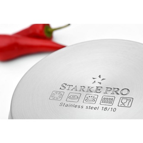GARNEK STALOWY 22cm 5.5L STARKE PRO PERSEUS 7018 GARNEK STALOWY 22cm 5.5L STARKE PRO PERSEUS 7018