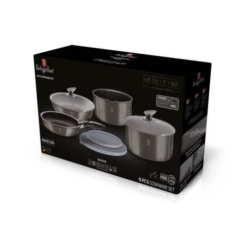 KOMPLET GARNKÓW 9-EL. CLICK & COOK BERLINGER HAUS METALLIC LINE CARBON BH-6148 KOMPLET GARNKÓW 9-EL. CLICK & COOK BERLINGER HAUS METALLIC LINE CARBON BH-6148