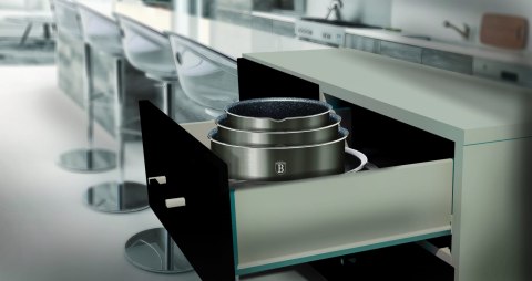 KOMPLET GARNKÓW 9-EL. CLICK & COOK BERLINGER HAUS METALLIC LINE CARBON BH-6148 KOMPLET GARNKÓW 9-EL. CLICK & COOK BERLINGER HAUS METALLIC LINE CARBON BH-6148