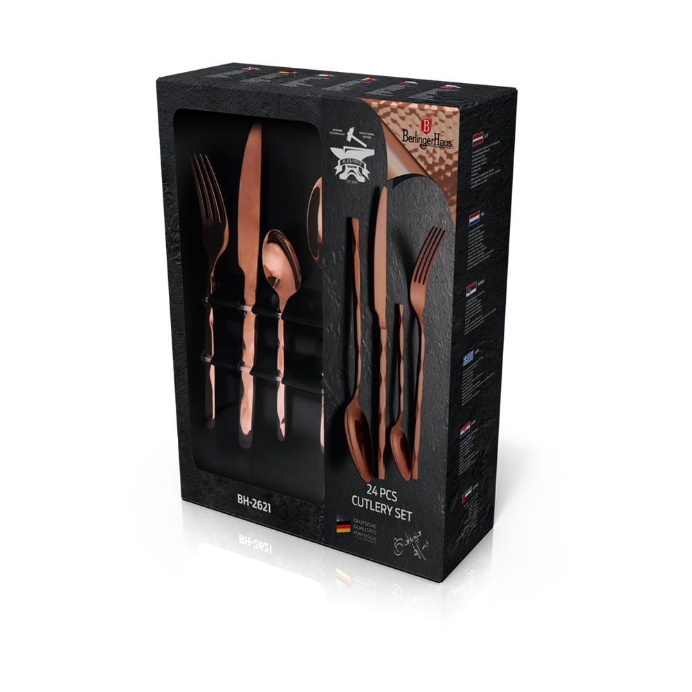 KOMPLET SZTUĆCÓW 24-EL. BŁYSZCZĄCE BERLINGER HAUS ROSEGOLD BH-2621 KOMPLET SZTUĆCÓW 24-EL. BŁYSZCZĄCE BERLINGER HAUS ROSEGOLD BH-2621
