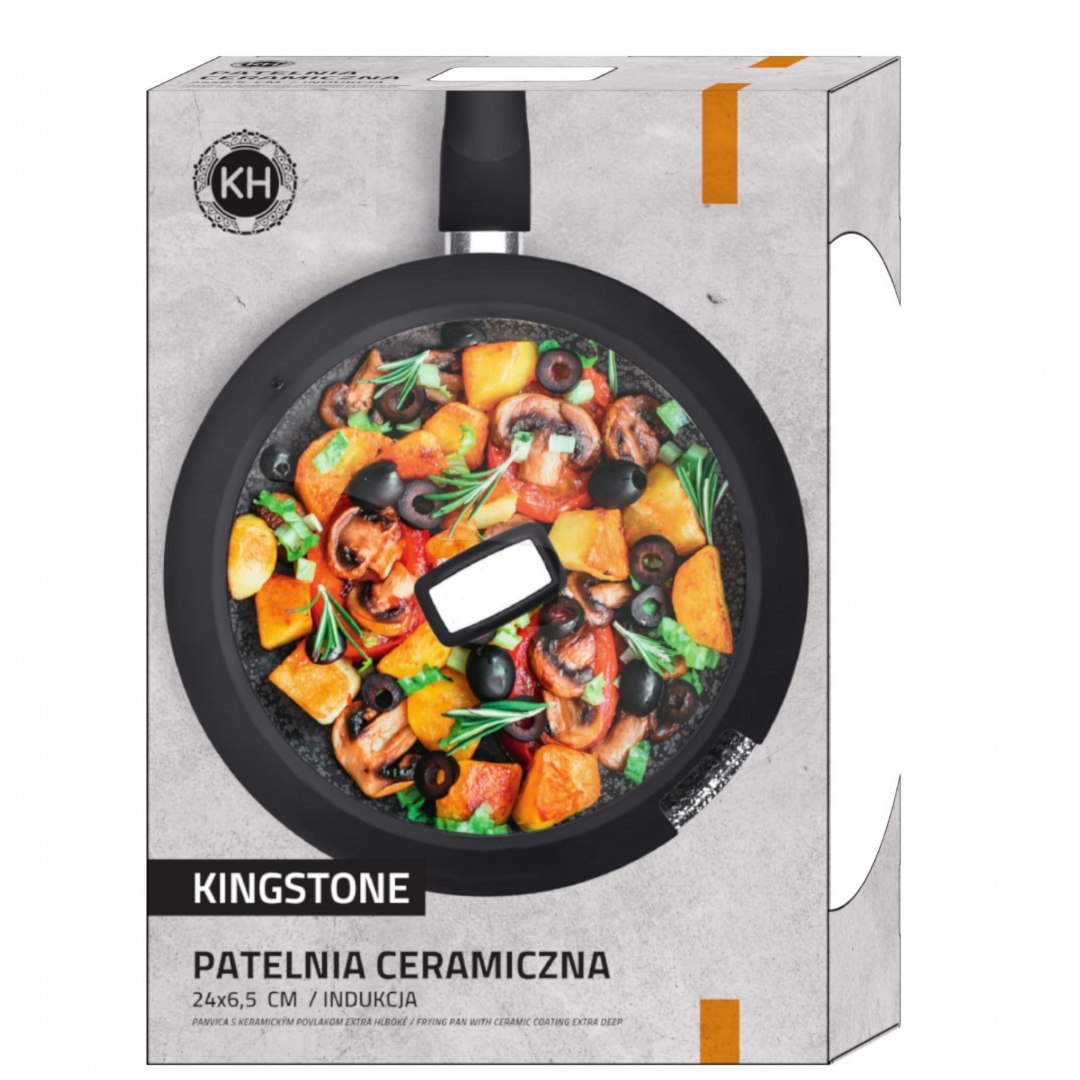 PATELNIA CERAMICZNA GŁĘBOKA 24cm KonigHOFFER KINGSTONE KG-9841 PATELNIA CERAMICZNA GŁĘBOKA 24cm KonigHOFFER KINGSTONE KG-9841