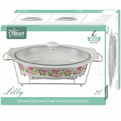 PODGRZEWACZ STOŁOWY ZE SZKLANĄ POKRYWKĄ 2.0L TADAR LILLY TD-1358 PODGRZEWACZ STOŁOWY ZE SZKLANĄ POKRYWKĄ 2.0L TADAR LILLY TD-1358