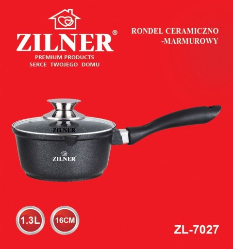 RONDEL MARMUROWY 1.3L / 16cm ZILNER ZL-7027 RONDEL MARMUROWY 1.3L / 16cm ZILNER ZL-7027