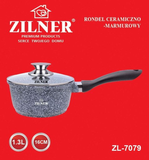 RONDEL MARMUROWY 1.3L / 16cm ZILNER ZL-7079 RONDEL MARMUROWY 1.3L / 16cm ZILNER ZL-7079