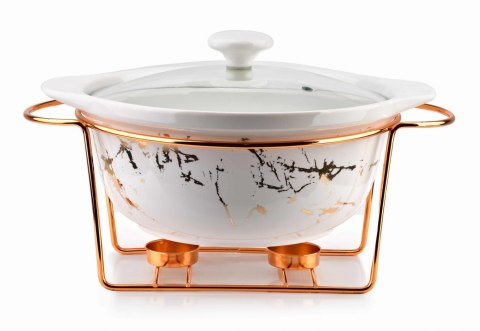 CERAMICZNE NACZYNIE ŻAROODPORNE Z PODGRZEWACZEM 2.4L MARMUR MONDEX HTN9018 CERAMICZNE NACZYNIE ŻAROODPORNE Z PODGRZEWACZEM 2.4L MARMUR MONDEX HTN9018
