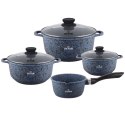 GARNKI MARMUROWE 7 EL. ZILNER BLUE ZL-7098 GARNKI MARMUROWE 7 EL. ZILNER BLUE ZL-7098