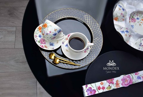 KOMPLET 6 FILIŻANEK PORCELANOWYCH ZE SPODKAMI 250ml AYLA MONDEX HTTC1851 KOMPLET 6 FILIŻANEK PORCELANOWYCH ZE SPODKAMI 250ml AYLA MONDEX HTTC1851