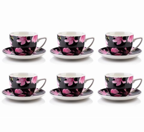 KOMPLET 6 FILIŻANEK PORCELANOWYCH ZE SPODKAMI 250ml AYLA MONDEX HTTC1875 KOMPLET 6 FILIŻANEK PORCELANOWYCH ZE SPODKAMI 250ml AYLA MONDEX HTTC1875