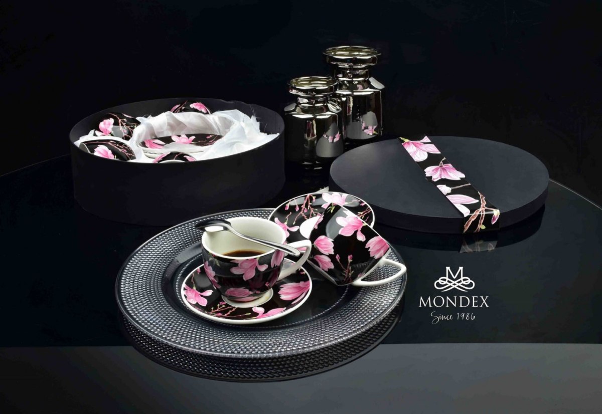 KOMPLET 6 FILIŻANEK PORCELANOWYCH ZE SPODKAMI 250ml AYLA MONDEX HTTC1875 KOMPLET 6 FILIŻANEK PORCELANOWYCH ZE SPODKAMI 250ml AYLA MONDEX HTTC1875