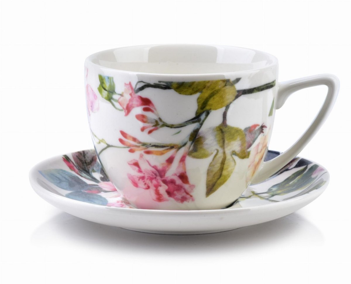 KOMPLET 6 FILIŻANEK PORCELANOWYCH ZE SPODKAMI 250ml AYLA MONDEX HTTC1882 KOMPLET 6 FILIŻANEK PORCELANOWYCH ZE SPODKAMI 250ml AYLA MONDEX HTTC1882