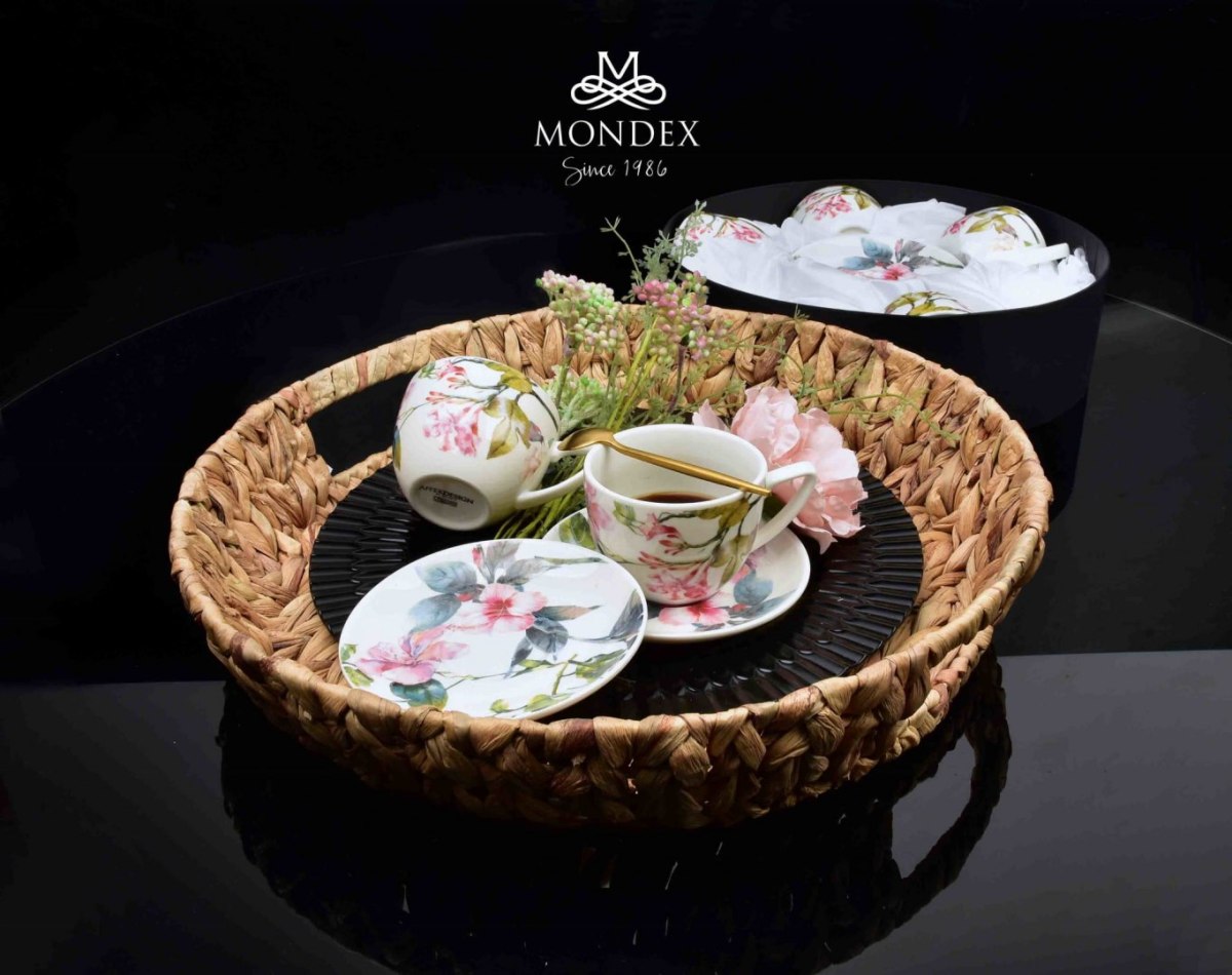 KOMPLET 6 FILIŻANEK PORCELANOWYCH ZE SPODKAMI 250ml AYLA MONDEX HTTC1882 KOMPLET 6 FILIŻANEK PORCELANOWYCH ZE SPODKAMI 250ml AYLA MONDEX HTTC1882