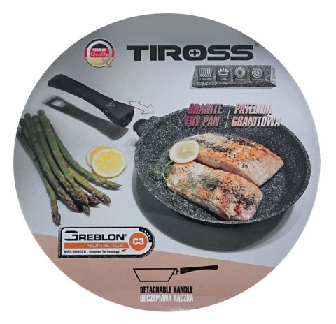 PATELNIA GRANITOWA 26CM GREBLON ODŁ. UCHWYT TIROSS CONNECT TS-1444 PATELNIA GRANITOWA 26CM GREBLON ODŁ. UCHWYT TIROSS CONNECT TS-1444