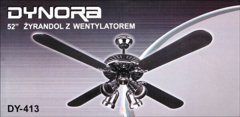 WENTYLATOR SUFITOWY ŻYRANDOL 4x4 132cm 4x60W SO-182 WENTYLATOR SUFITOWY ŻYRANDOL 4x4 132cm 4x60W SO-182
