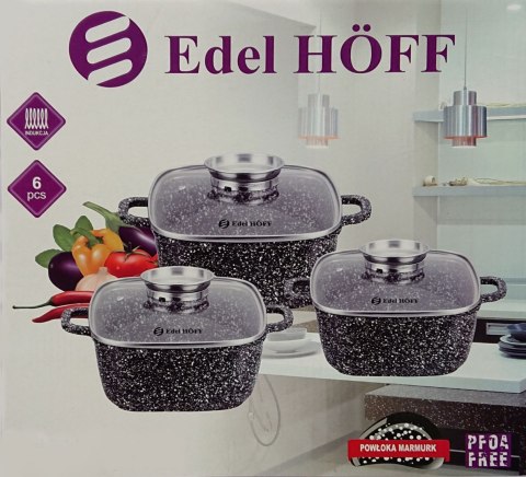 ZESTAW 3 BRYTFANN GARNKÓW 2,5 / 4,5 / 6.5L EDEL HOFF EH-7685 ZESTAW 3 BRYTFANN GARNKÓW 2,5 / 4,5 / 6.5L EDEL HOFF EH-7685
