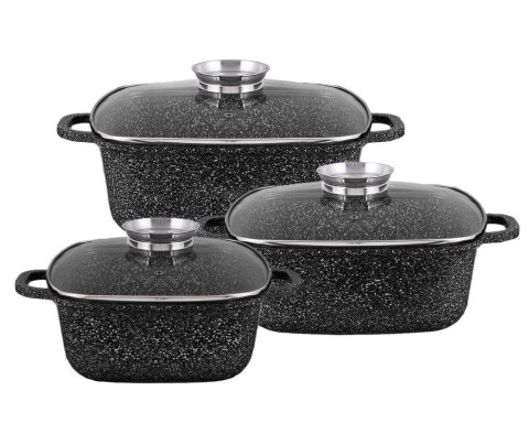 ZESTAW 3 BRYTFANN GARNKÓW 2,5 / 4,5 / 6.5L EDEL HOFF EH-7685 ZESTAW 3 BRYTFANN GARNKÓW 2,5 / 4,5 / 6.5L EDEL HOFF EH-7685