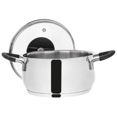 GARNEK STALOWY Z POKRYWKĄ 18/10 16cm 1.8L ORION DALIE 113172 GARNEK STALOWY Z POKRYWKĄ 18/10 16cm 1.8L ORION DALIE 113172