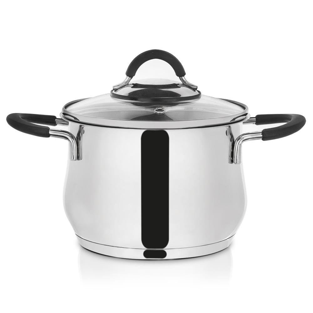 GARNEK STALOWY Z POKRYWKĄ 18/10 16cm 2.4L ORION DALIE 113168 GARNEK STALOWY Z POKRYWKĄ 18/10 16cm 2.4L ORION DALIE 113168