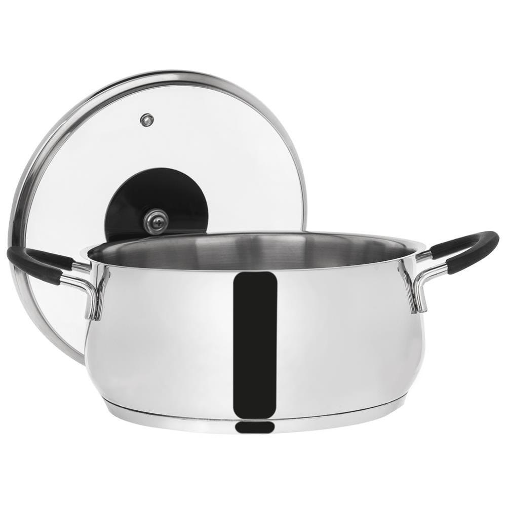 GARNEK STALOWY Z POKRYWKĄ 18/10 22cm 4.0L ORION DALIE 113175 GARNEK STALOWY Z POKRYWKĄ 18/10 22cm 4.0L ORION DALIE 113175