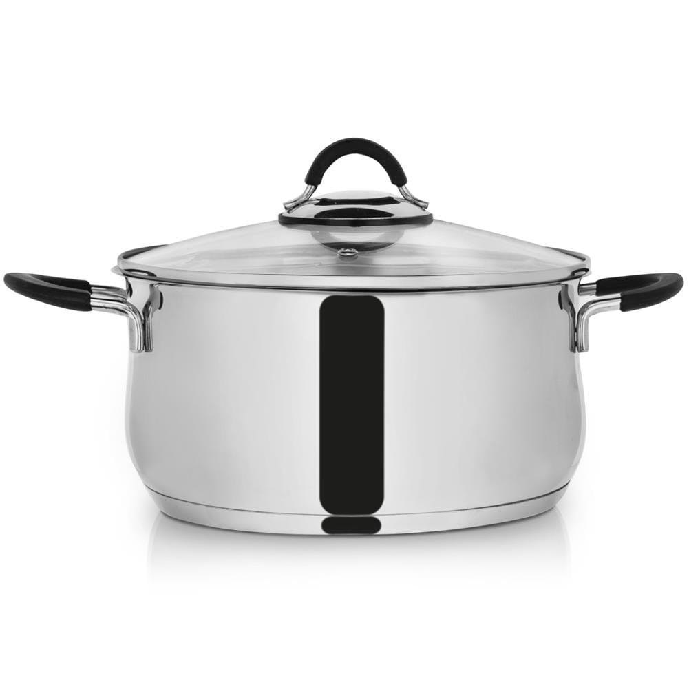 GARNEK STALOWY Z POKRYWKĄ 18/10 24cm 5.3L ORION DALIE 113176 GARNEK STALOWY Z POKRYWKĄ 18/10 24cm 5.3L ORION DALIE 113176