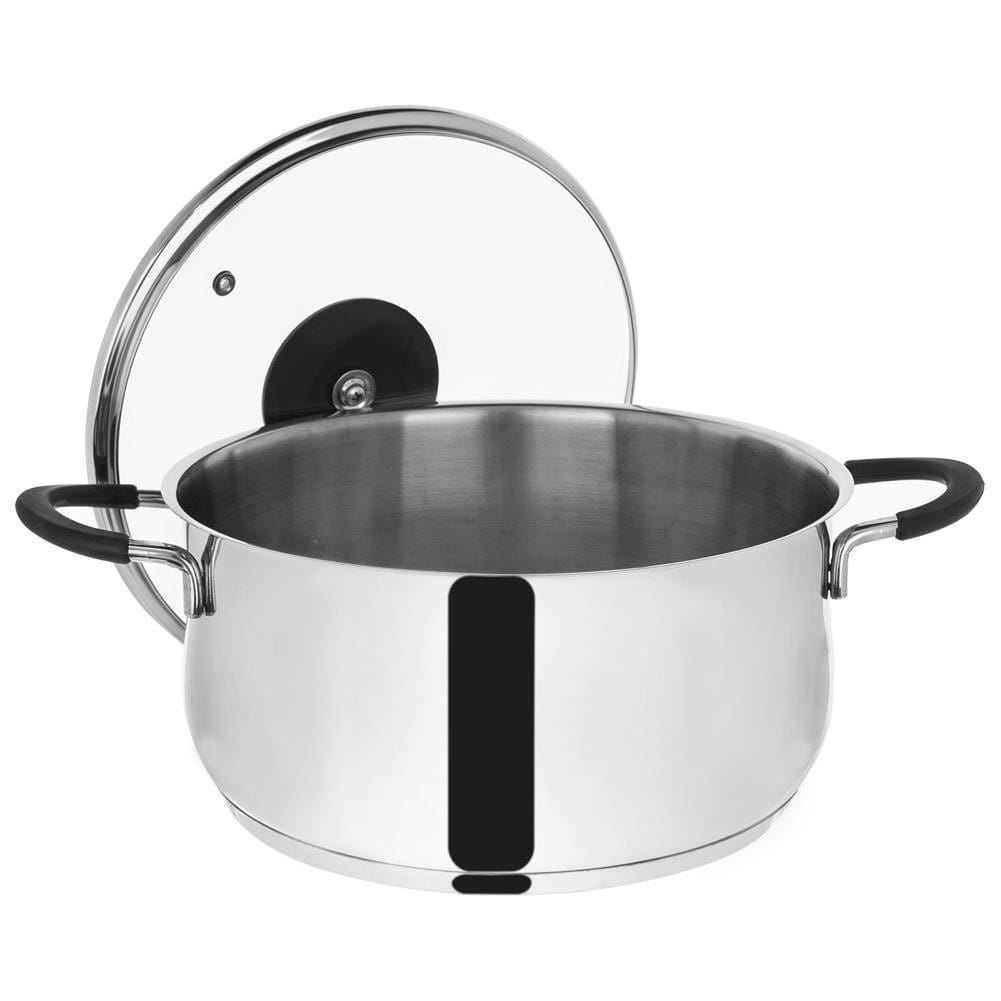 GARNEK STALOWY Z POKRYWKĄ 18/10 24cm 5.3L ORION DALIE 113176 GARNEK STALOWY Z POKRYWKĄ 18/10 24cm 5.3L ORION DALIE 113176