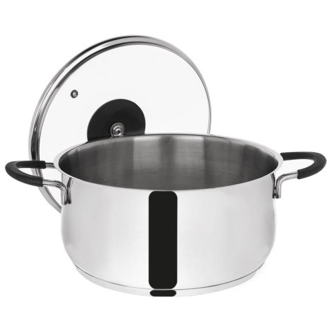GARNEK STALOWY Z POKRYWKĄ 18/10 24cm 5.3L ORION DALIE 113176 GARNEK STALOWY Z POKRYWKĄ 18/10 24cm 5.3L ORION DALIE 113176