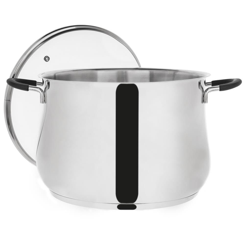 GARNEK STALOWY Z POKRYWKĄ 18/10 26cm 10.6L ORION DALIE 113171 GARNEK STALOWY Z POKRYWKĄ 18/10 26cm 10.6L ORION DALIE 113171