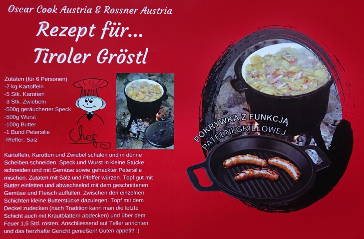 KOCIOŁEK ŻELIWNY MYŚLIWSKI 11L EMALIOWANY Z PATELNIĄ GRILLOWĄ ROSSNER MK-206 KOCIOŁEK ŻELIWNY MYŚLIWSKI 11L EMALIOWANY Z PATELNIĄ GRILLOWĄ ROSSNER MK-206
