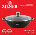 GARNEK MARMUROWY WOK 3.3L 28cm ZILNER GOLD ZL-7210 GARNEK MARMUROWY WOK 3.3L 28cm ZILNER GOLD ZL-7210