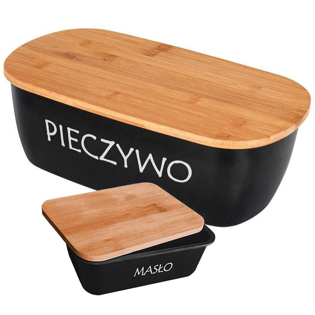 CHLEBAK MELAMINOWY Z DESKĄ + MASELNICZKA BRUNBESTE BB-1591 CHLEBAK MELAMINOWY Z DESKĄ + MASELNICZKA BRUNBESTE BB-1591