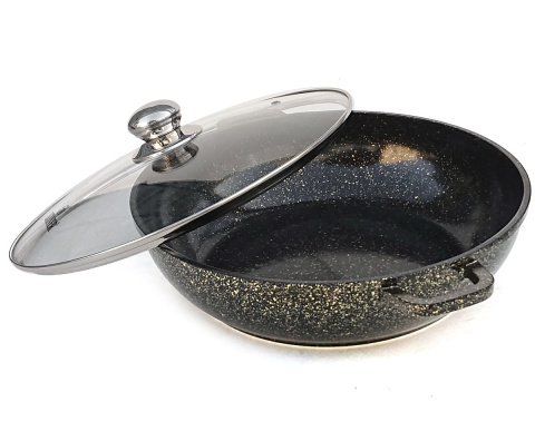 GARNEK MARMUROWY WOK 3.3L 28cm ZILNER GOLD ZL-7210 GARNEK MARMUROWY WOK 3.3L 28cm ZILNER GOLD ZL-7210