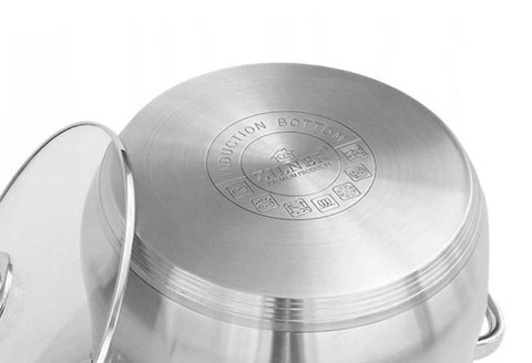 GARNEK STALOWY 8.2L 26cm DNO 5 WARSTWOWE ZILNER ZL-7308 GARNEK STALOWY 8.2L 26cm DNO 5 WARSTWOWE ZILNER ZL-7308