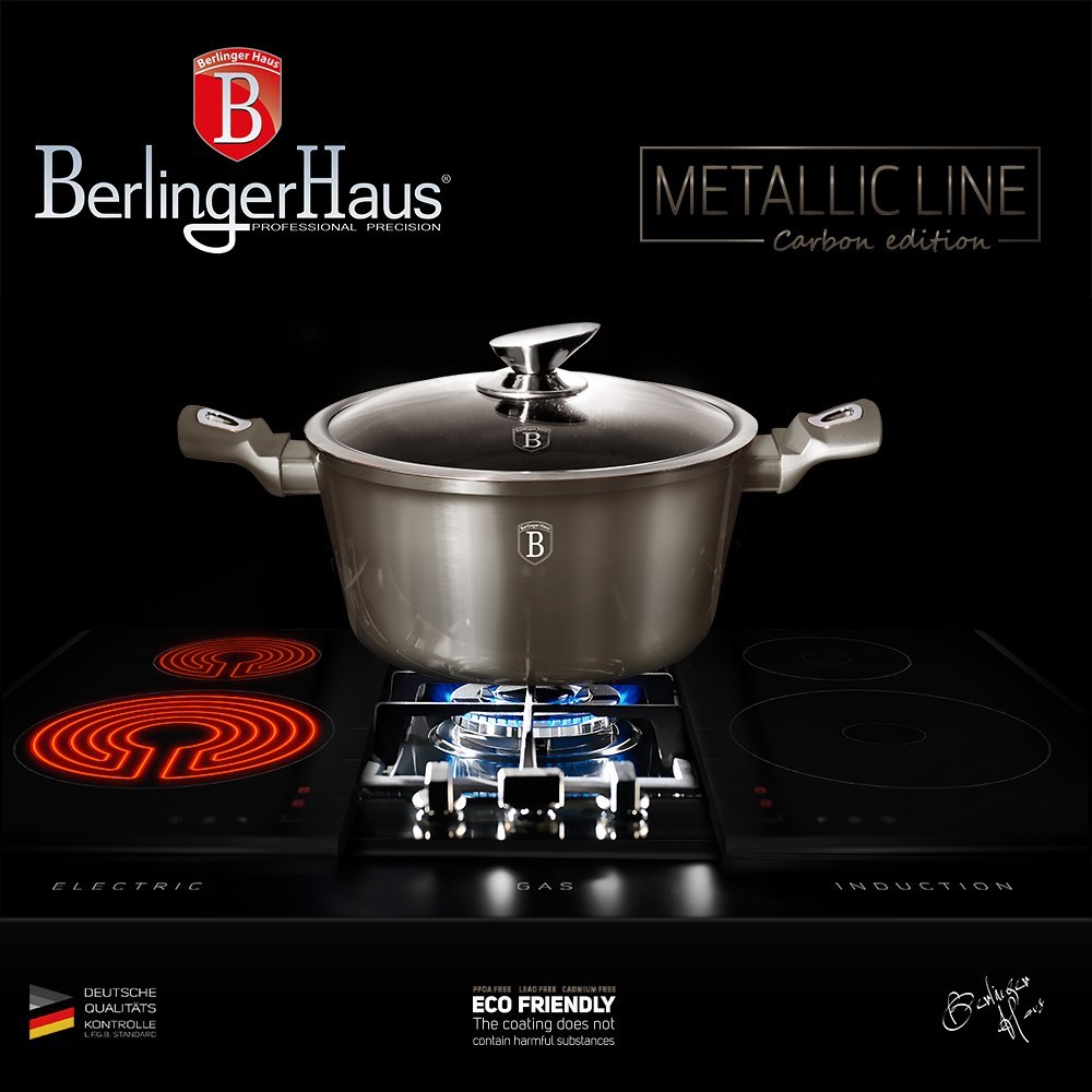 GARNEK 8.0L 30CM BERLINGER HAUS METALLIC LINE CARBON BH-6193 GARNEK 8.0L 30CM BERLINGER HAUS METALLIC LINE CARBON BH-6193