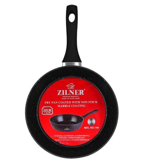 PATELNIA GŁĘBOKA 20CM 1.2L POWŁOKA MARMUROWA ZILNER ZL-7704 PATELNIA GŁĘBOKA 20CM 1.2L POWŁOKA MARMUROWA ZILNER ZL-7704
