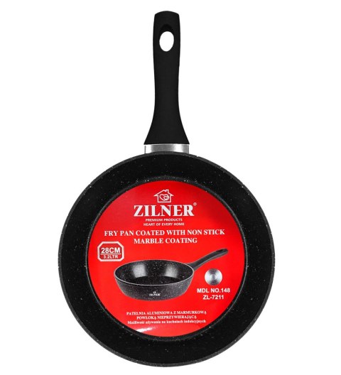 PATELNIA GŁĘBOKA 28CM 3.2L POWŁOKA MARMUROWA ZILNER ZL-7708 / 9211 PATELNIA GŁĘBOKA 28CM 3.2L POWŁOKA MARMUROWA ZILNER ZL-7708 / 9211