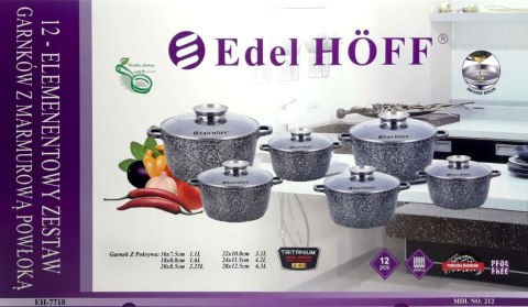 ZESTAW 6 GARNKÓW MARMUROWYCH EDEL HOFF EH-7718 ZESTAW 6 GARNKÓW MARMUROWYCH EDEL HOFF EH-7718