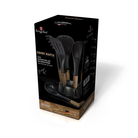 ZESTAW PRZYBORÓW KUCHENNYCH 7 EL. BERLINGER HAUS EBONY MAPLE BH-6220 ZESTAW PRZYBORÓW KUCHENNYCH 7 EL. BERLINGER HAUS EBONY MAPLE BH-6220