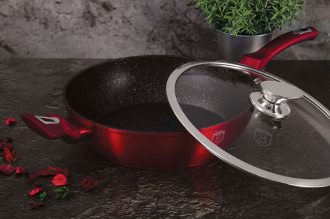 PATELNIA GRANITOWA 28CM BERLINGER HAUS BURGUNDY METALLIC LINE BH-1260-N PATELNIA GRANITOWA 28CM BERLINGER HAUS BURGUNDY METALLIC LINE BH-1260-N