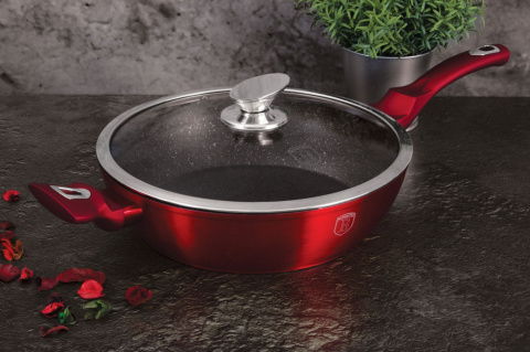 PATELNIA GRANITOWA 28CM BERLINGER HAUS BURGUNDY METALLIC LINE BH-1260-N PATELNIA GRANITOWA 28CM BERLINGER HAUS BURGUNDY METALLIC LINE BH-1260-N