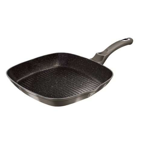 PATELNIA GRANITOWA GRILL 28CM BERLINGER HAUS METALLIC LINE CARBON BH-1249 PATELNIA GRANITOWA GRILL 28CM BERLINGER HAUS METALLIC LINE CARBON BH-1249