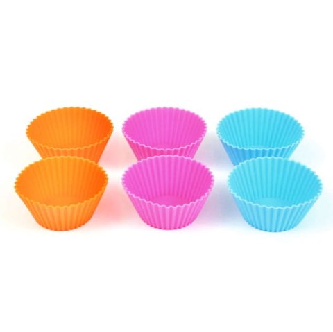 SILIKONOWE FOREMKI DO MUFFINEK ?8cm 6 SZT. TS-399-4 MULTIKOLOR SILIKONOWE FOREMKI DO MUFFINEK ?8cm 6 SZT. TS-399-4 MULTIKOLOR