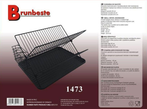 SUSZARKA DO NACZYŃ 45 x 32cm BRUNBESTE BB-1473 SUSZARKA DO NACZYŃ 45 x 32cm BRUNBESTE BB-1473