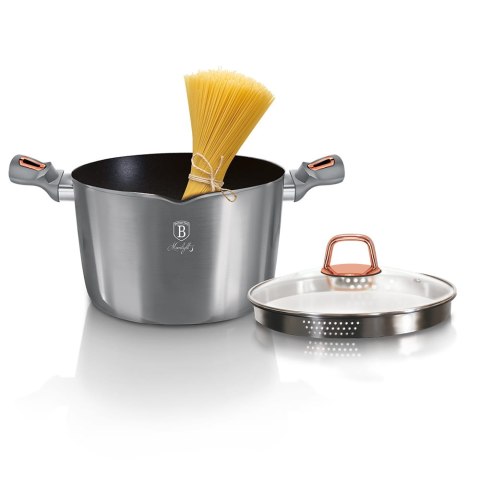 GARNEK DO MAKARONU 24cm 6.0L TYTANOWY BERLINGER HAUS MOONLIGHT BH-6015 GARNEK DO MAKARONU 24cm 6.0L TYTANOWY BERLINGER HAUS MOONLIGHT BH-6015