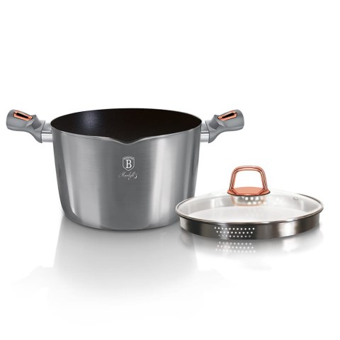GARNEK DO MAKARONU 24cm 6.0L TYTANOWY BERLINGER HAUS MOONLIGHT BH-6015 GARNEK DO MAKARONU 24cm 6.0L TYTANOWY BERLINGER HAUS MOONLIGHT BH-6015